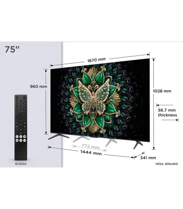 TCL 75C6K 75" QLED 4K UHD – Smart TV HDR10+ Dolby Vision | Meilleur Prix & Avis France