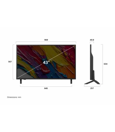 LG 43QNED82A6B 43" 4K UHD QNED — Smart TV, HDR, AI ThinQ | Meilleur prix et livraison rapide