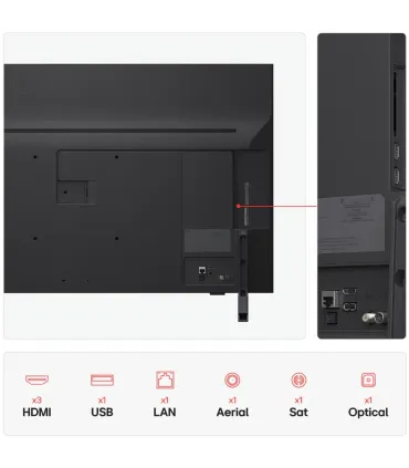 LG 43QNED82A6B 43" 4K UHD QNED — Smart TV, HDR, AI ThinQ | Meilleur prix et livraison rapide