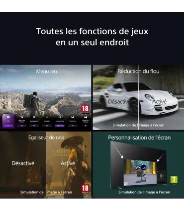 Sony Bravia 5 K75XR55BP 75" 4K UHD MiniLED – Smart TV 120Hz, HDR, Google TV | Prix et Avis