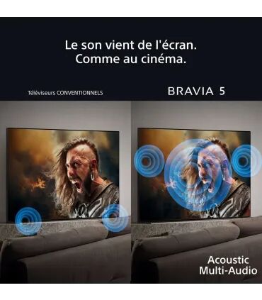 Sony Bravia 5 K75XR55BP 75" 4K UHD MiniLED – Smart TV 120Hz, HDR, Google TV | Prix et Avis