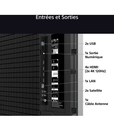 Sony Bravia 9 K75XR90 75" 4K UHD QLED – Smart TV, HDR, 120 Hz | Prix, Avis & Livraison Rapide