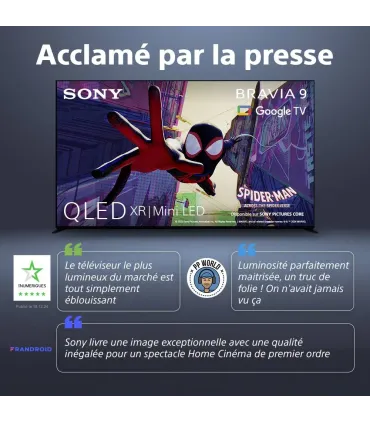 Sony Bravia 9 K75XR90 75" 4K UHD QLED – Smart TV, HDR, 120 Hz | Prix, Avis & Livraison Rapide
