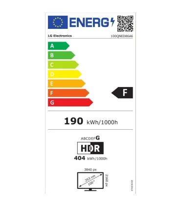 LG 100QNED86A6 100" 4K UHD QNED – TV Mini‑LED, 120 Hz, HDR10/HLG, WebOS | Prix, Avis & Achat en Ligne