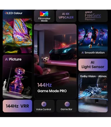 Hisense 85E7Q Pro 85" 4K UHD QLED – TV QLED 120Hz, Dolby Vision/Atmos, HDR10+, Smart TV | Prix, Avis & Achat