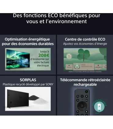 Sony Bravia 8A K55XR8APAEP 55" OLED 4K UHD – TV HDR Google TV | Meilleur prix, livraison rapide
