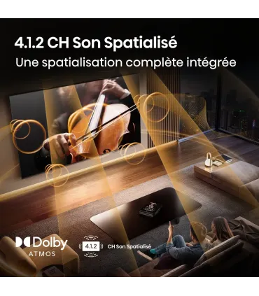 Hisense 75U8Q 75" 4K UHD MiniLED – TV QLED Mini‑LED, Dolby Vision & 120Hz | Prix, Avis & Achat en Ligne