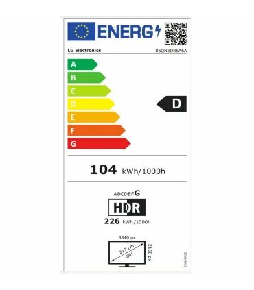 TV intelligente LG 86QNED86A6A 86" 4K Ultra HD QNED HDR — AMD FreeSync | Meilleur prix, avis & livraison rapide