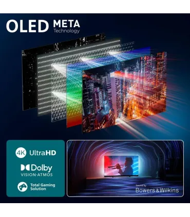 Philips Ambilight 55OLED910 55" 4K UHD OLED – TV OLED 4K, Ambilight 3 côtés, Dolby Vision/Atmos | Prix, Avis & Achat en Ligne