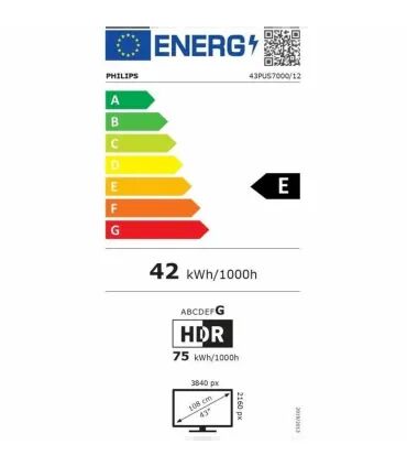 Philips 43PUS7000 43" 4K UHD LED – Smart TV, HDR, Wi‑Fi | Prix, Avis & Livraison Rapide
