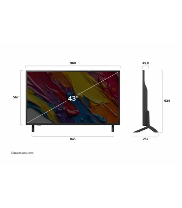 LG 43QNED82A6B 43" QNED 4K UHD – Smart TV, HDR, ThinQ AI | Meilleur prix et avis
