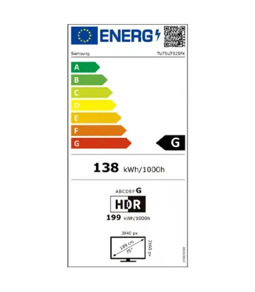 TV intelligente Samsung 75" 4K UHD LED HDR (TU75U7025F) | Smart TV, Grand Écran, Meilleur Prix
