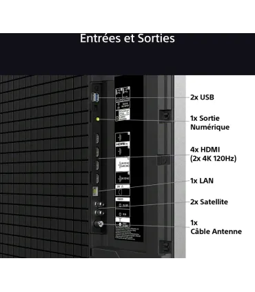 Sony Bravia 9 K85XR90PAEP 85" | TV 4K UHD QLED | HDR, Google TV, Dolby Vision-Atmos | Meilleur Prix