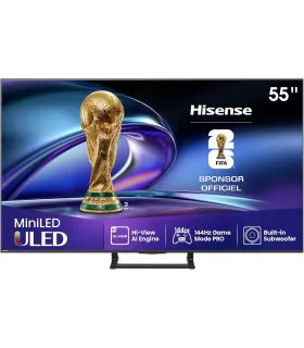Hisense 55E8Q 55" 4K UHD MiniLED – TV QLED Mini‑LED 120Hz, Dolby Vision/Atmos, HDMI 2.1 | Prix et Avis