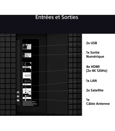 Sony Bravia 7 K85XR70 85" 4K UHD Mini LED TV – XR Processor, Google TV, HDR, 120Hz | Prix & Avis