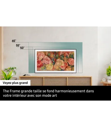 Samsung The Frame 2024 50" (TQ50LS03F) – TV 4K UHD QLED | Mode Art, Quantum HDR, Design Cadre | Prix et Livraison rapide