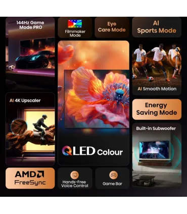 Hisense 98E7Q 98" 4K UHD QLED – Téléviseur 98 pouces, 4K HDR, Smart TV | Prix, Avis & Livraison rapide