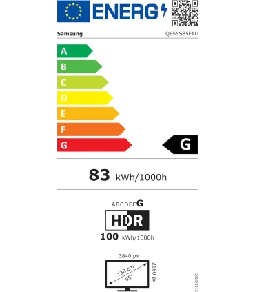Samsung TQ55S85F 55" OLED 4K UHD – TV Ultra-Fin, Noir profond, Dolby Atmos | Meilleur prix et livraison rapide
