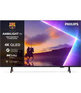 Philips Ambilight 85PUS8510 85" 4K UHD QLED – Smart TV HDR10+, Dolby Vision/Atmos, Google TV | Prix, Avis & Livraison rapide