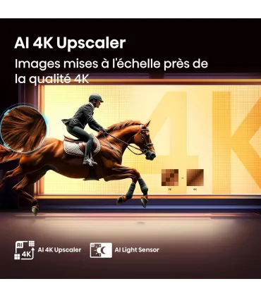Hisense 85E7Q 85" 4K UHD QLED – TV QLED 4K, Dolby Vision & Atmos, 120Hz, Smart TV – Meilleur prix et livraison rapide