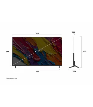 LG 75QNED82A6B 75" 4K UHD QNED – TV Mini‑LED, HDR10, Smart TV webOS | Prix, Avis & Livraison Rapide