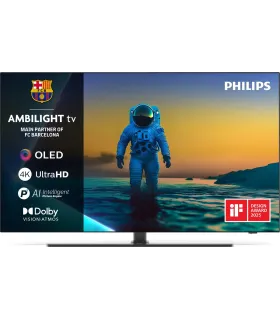 Philips Ambilight 55OLED820 55" 4K UHD OLED – TV OLED 55 pouces, Ambilight 3 côtés, Dolby Vision/Atmos, Titan OS | Prix et Avis