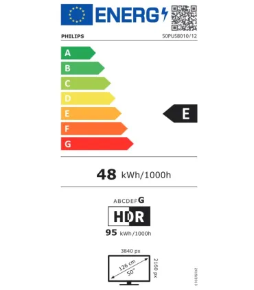 TV LED 50 inches 50PUS8010/12
