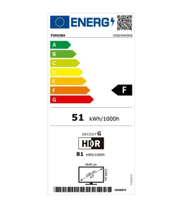Toshiba 43QV3463DG 43" 4K UHD QLED – Smart TV, HDR10, Dolby Vision | Meilleur Prix & Avis