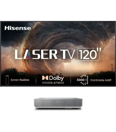 Laser TV 120" Hisense 120L5ND – Projecteur 4K UHD, HDR, Ultra Short Throw, 2700 Lumens | Prix, Avis & Achat en Ligne