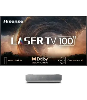 Laser TV 100" Hisense 100L5ND – 4K UHD, Ultra Short Throw, HDR10, Grand Écran à Domicile | Prix, Avis & Achat Online