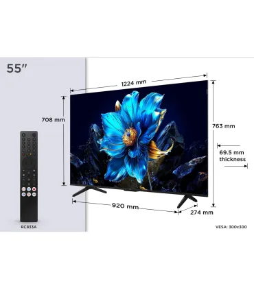 TCL 55P7K 55" QLED 4K UHD – Smart TV HDR10+, Dolby Vision & Atmos | Meilleur Prix, Livraison Rapide