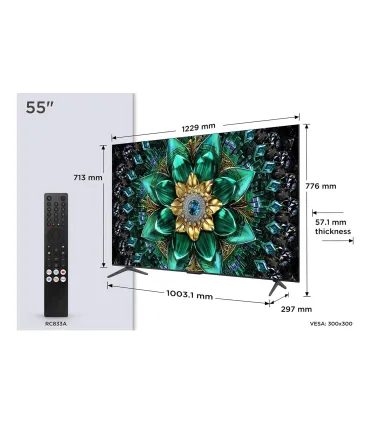 TCL Q6C 55Q6C 55" (139,7 cm) 4K Ultra HD Smart TV | Wi‑Fi | Design Métallique | Meilleur Prix & Livraison Rapide