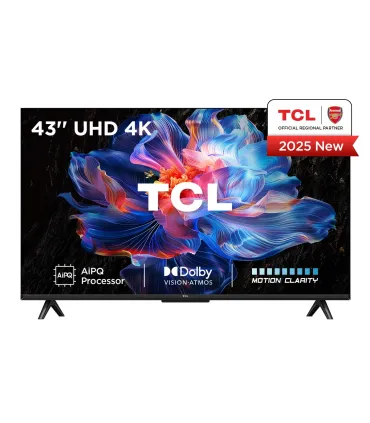 TCL V6C 43" 4K Ultra HD Smart TV (109,2 cm) – Wi‑Fi, Métal, 260 cd/m² | Prix & Avis