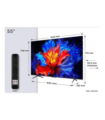 TCL P8K 55P8K 55" 4K Ultra HD Smart TV – Wi‑Fi, Métal, 350 cd/m² | Prix & Achat en Ligne