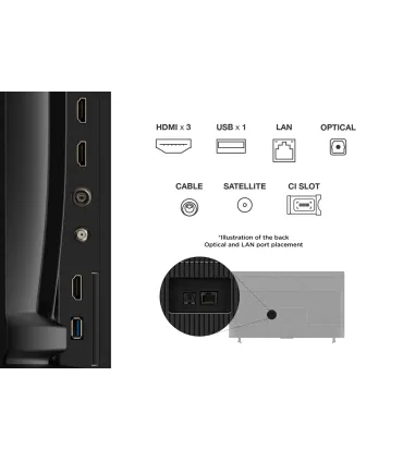 TCL V6C 55V6C 55" 4K Ultra HD Smart TV – Wifi, Métal, 270 cd/m² | Meilleur prix, livraison rapide