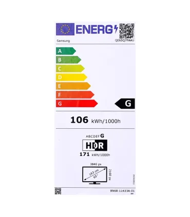 Samsung Q7F QE65Q7FAAU 65" 4K Ultra HD Smart TV – QLED, Wi‑Fi, Noir | Prix, Avis & Livraison Rapide