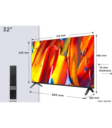 TCL 32V5C 32" (81,3 cm) – TV Full HD Smart Wi‑Fi Noir | Prix, Avis & Achat en Ligne