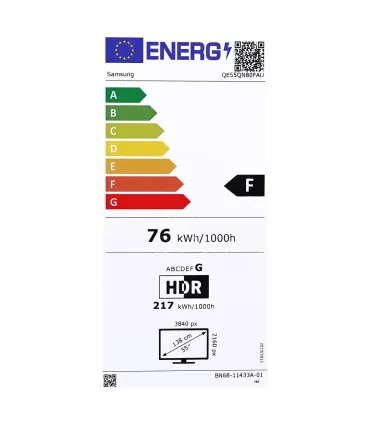 Samsung QE55QN80FAU 55" 4K Ultra HD Smart TV – Neo QLED, Wi‑Fi, Argent | Prix et Avis