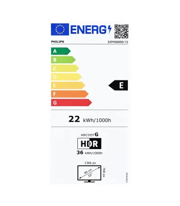 Philips 32PHS6000/12 – TV 32" HD Smart TV (Wi‑Fi) Noir | Prix, Avis & Achat en Ligne