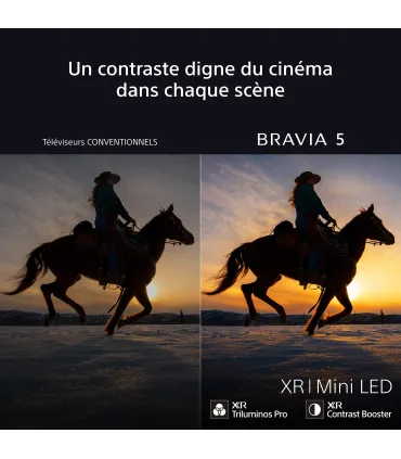 Sony Bravia 5 K98XR55BP 98" 4K UHD MiniLED – TV géante Mini‑LED 4K, XR, Google TV | Meilleur prix, livraison rapide