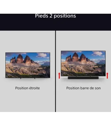 TV intelligente Sony K55XR55B 55" 4K Ultra HD ULED HDR HDR10+ Wi-Fi Miracast DVB-T2 Google Assistant