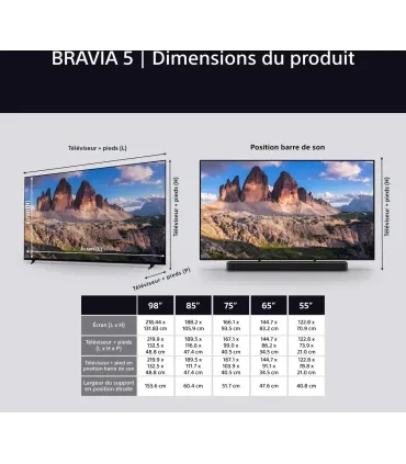 Sony Bravia 5 K85XR55BP 85" 4K UHD MiniLED