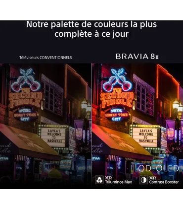 Sony Bravia 8II K65XR8M25B 65" QD‑OLED 4K UHD TV | HDR, 120 Hz, Google TV | Meilleur prix et livraison rapide