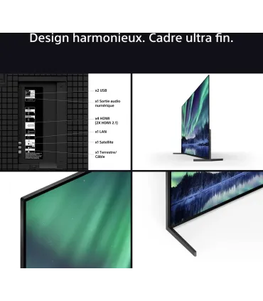Sony Bravia 8II K55XR8M25BP 55" QD‑OLED 4K UHD TV | HDR, Google TV, Dolby Vision/Atmos | Meilleur prix et livraison rapide