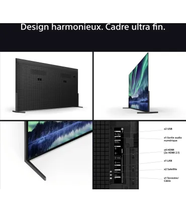 Sony Bravia 8II K55XR8M25BP 55" QD‑OLED 4K UHD TV | HDR, Google TV, Dolby Vision/Atmos | Meilleur prix et livraison rapide