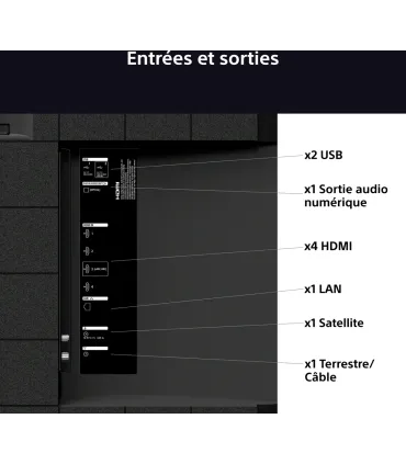 Sony Bravia 3 K50S35B 50" 4K UHD LED – Smart TV HDR, Google TV, Dolby Audio | Prix et Avis