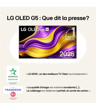 LG OLED77G54LW 77" 4K UHD OLED – Dolby Vision, 120Hz, webOS | Prix, Avis & Livraison Rapide