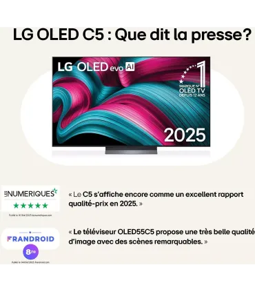 LG OLED83C54LA 83" 4K UHD OLED TV – Dolby Vision, 120 Hz, WebOS | Prix & Livraison Rapide