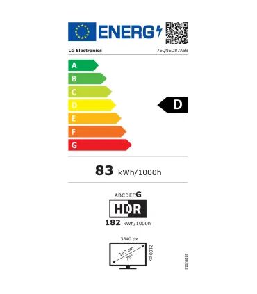 LG 75QNED87A6B 75" 4K UHD QNED – TV Mini‑LED, HDR, Smart TV webOS | Meilleur prix, livraison rapide