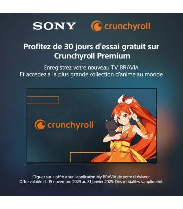 Sony Bravia 7 K85XR70 85" 4K UHD Mini‑LED TV | XR Processor, 120Hz, Google TV | Prix & Avis